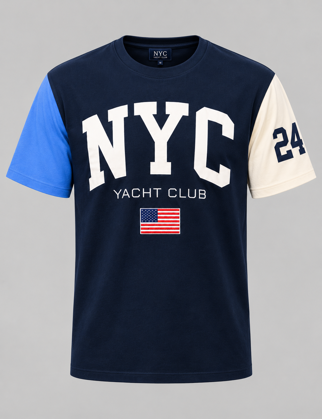 The Yacht Club Off Shore T-Shirt(Blue/Sky Blue/Ivory)
