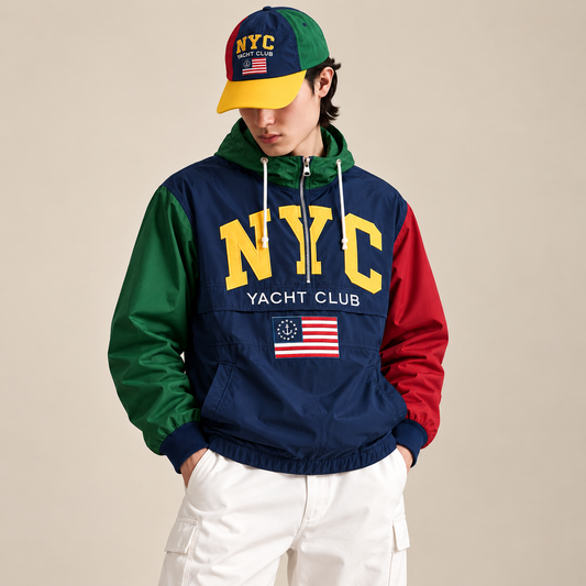 The Yacht Club Off Shore Windbreaker(Blue/Red/Green)