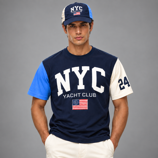 The Yacht Club™  Tee (Blue/Sky Blue/Ivory)